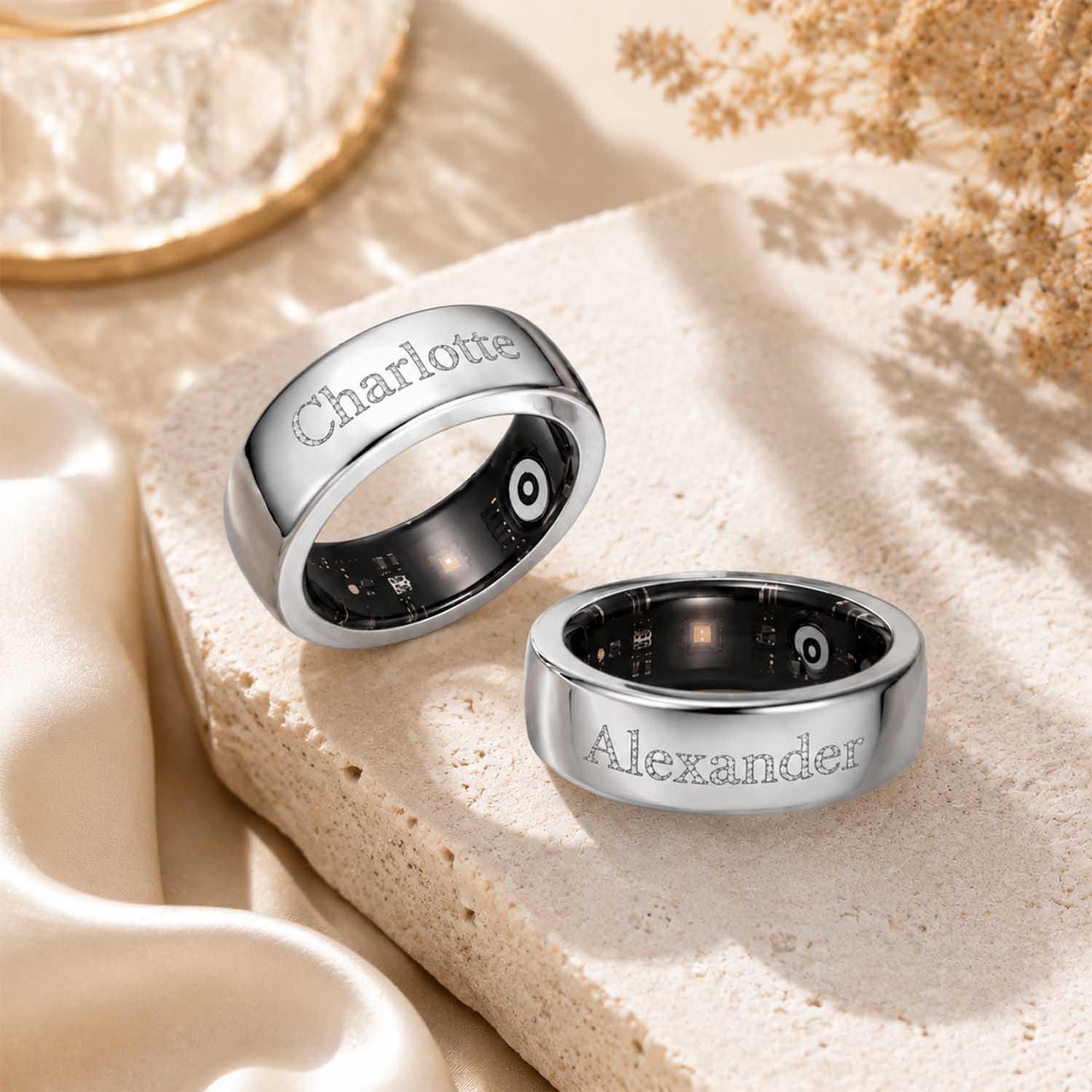 Qitian Custom Diamond Name Sma - Initial Ring Custom ulasan dan harga